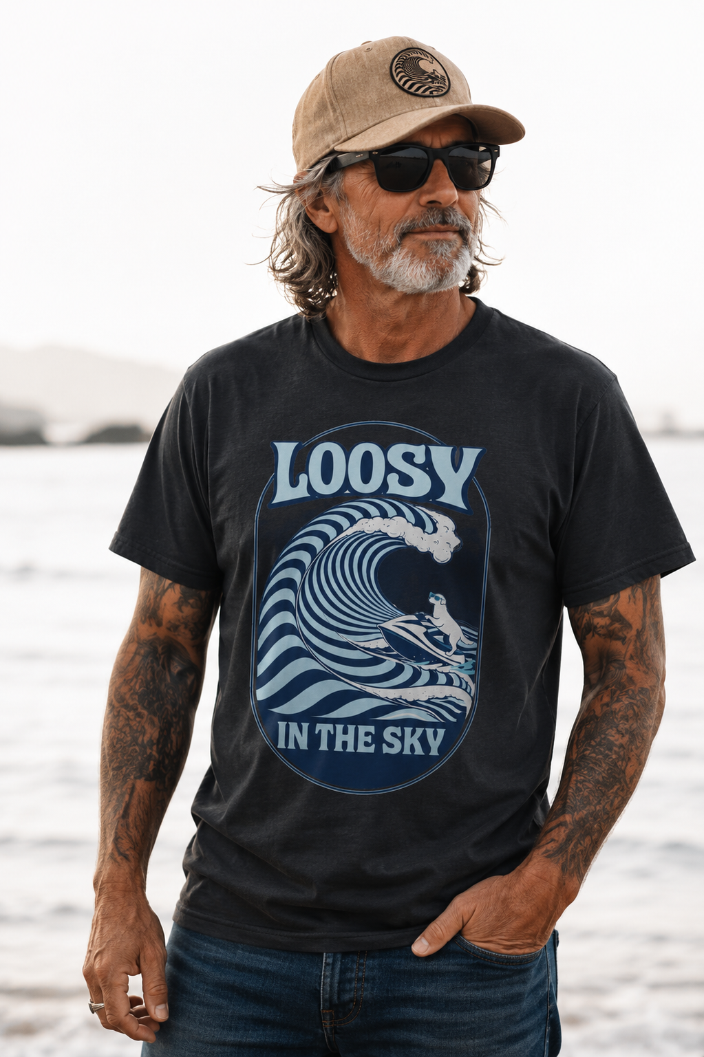 Loosy Blue Wave Tee
